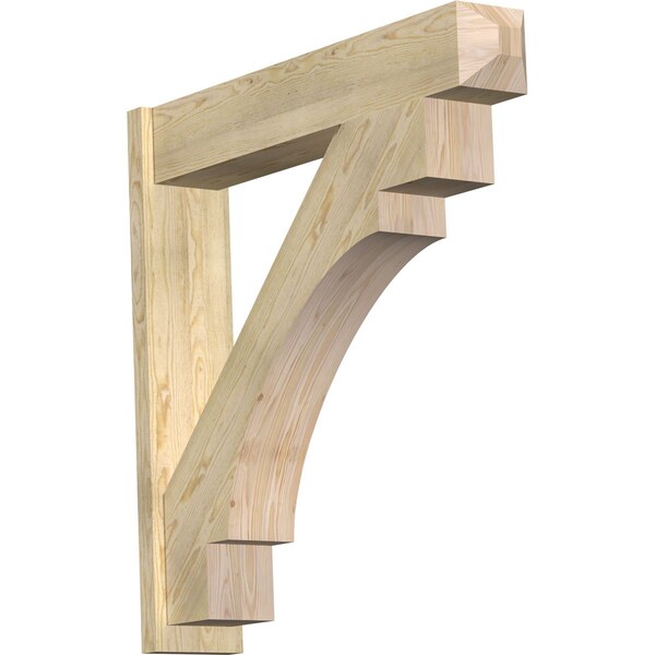 Ekena Millwork Merced Craftsman Rough Sawn Outlooker, Douglas Fir, 8"W x 42"D x 42"H OUT08X42X42MRC04RDF - main